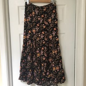 American eagle high waisted long floral skirt